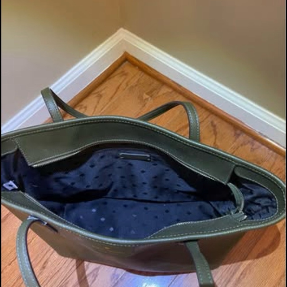 Chic Olive Green Tote Bag